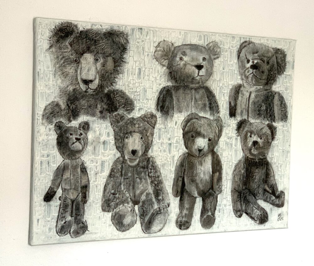 Gabriele Dudys - "Teddybären"  aus der Serie 13 Leinwände und ihre Geschichten, Ansicht 3