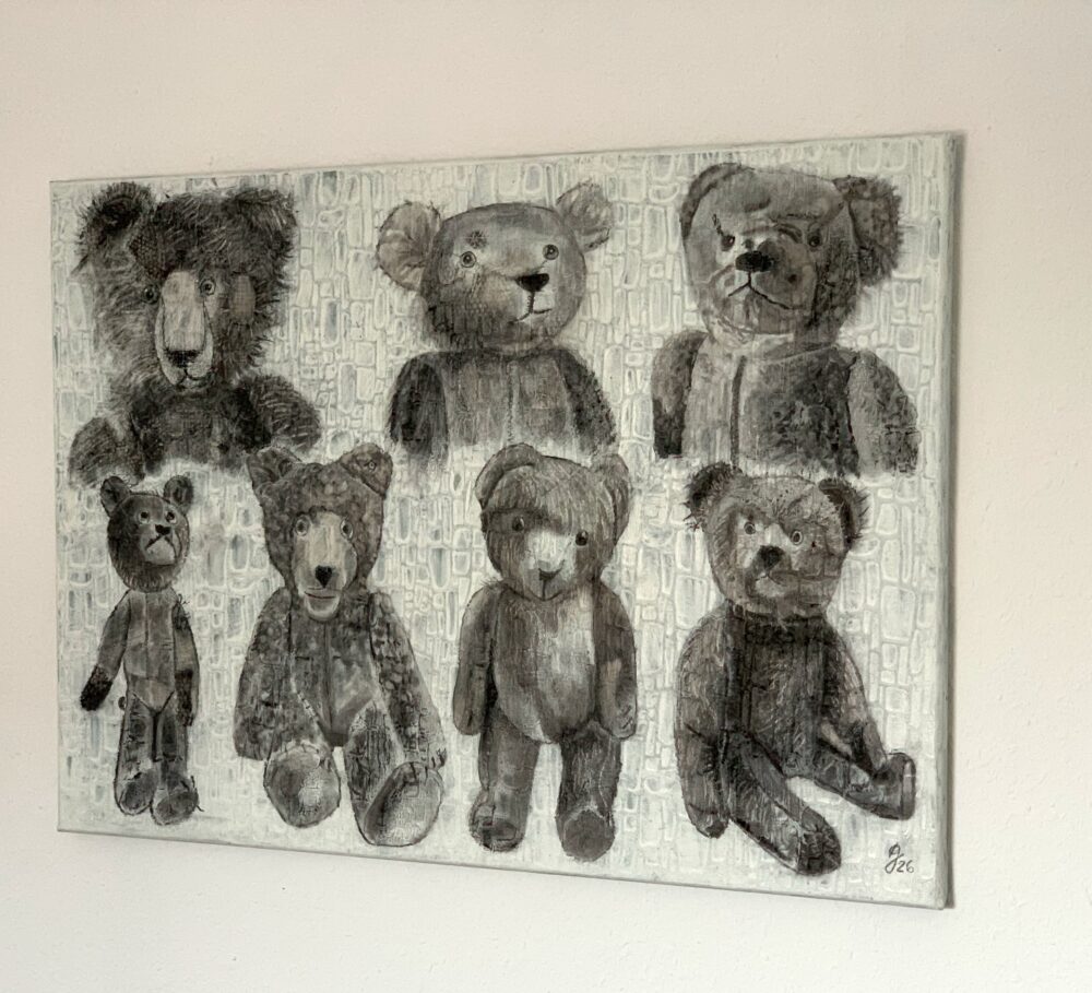 Gabriele Dudys - "Teddybären"  aus der Serie 13 Leinwände und ihre Geschichten, Ansicht 2